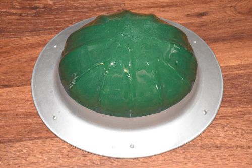 Vintage Aluminum construction Hard Hat green B.F. McDonald CO LA BF hardhat