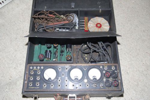 Supreme Radio Diagnometer Tester Tube Tester 400-B  Complete Unit w/case, manual