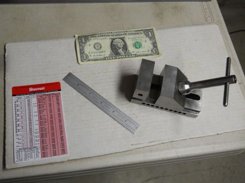 Small Precision Grinding Vise used w/Starrett 6&#034; rule &amp; Pocket Decimal Chart