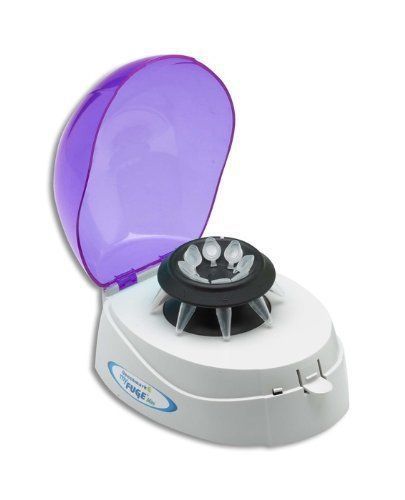 Benchmark Scientific MyFugeTM Mini Centrifuge, purple lid, with 2 rotors