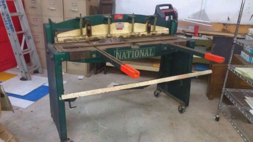 National Metal Shear 16 Gauge x 52&#034; Foot Activated Manual Steel Aluminum Tin