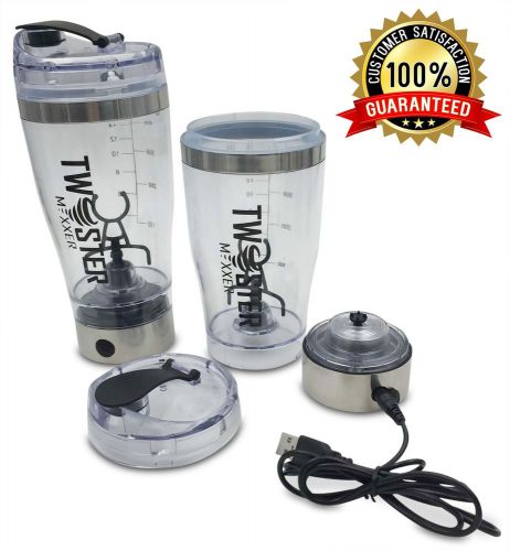 Protein Shaker Vortex Mixer USB Rechargeable Twister Mixxer