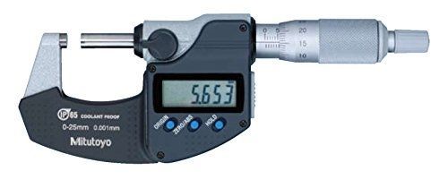 Mitutoyo 293-240-30 Digimatic Micrometer, No-Output, 0-25 mm