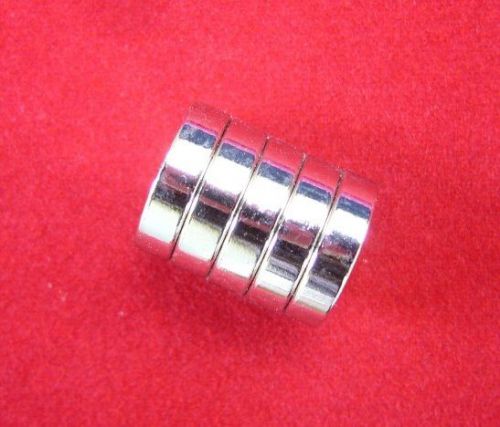 5 N48 NEODYMIUM MAGNETS - 1/2&#034; x 1/8&#034; x 1/8&#034;- Ring