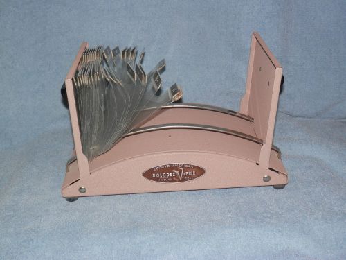 Vintage Large ROLODEX METAL CARD FILE MODEL V1046 #q