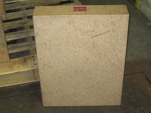 Starrett Crystal Pink Granite Surface Plate Grade B 24&#034;x18&#034;x4&#034; 80634