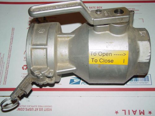 Seal-Fast Stainless 3&#034; DRY DISCONNECT Valve 772D-300 Viton