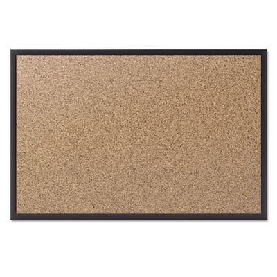 Classic Cork Bulletin Board, 48x36, Black Aluminum Frame, Sold as 1 Each