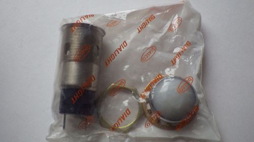 DIALIGHT 31-4001-0435-302  LAMP SOCKET WITH LENS WHITE 125V 75W 1&#034; NIB