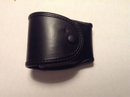 Sidekick handcuffs handcuff hand cuff case holster pouch button type 2.25&#034; belt for sale