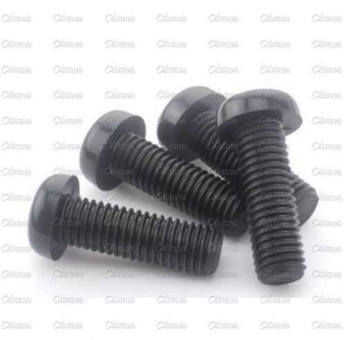 20PCS M3 x 10mm Nylon Black Round Phillips Pan Head Screws