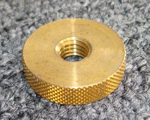 BRASS NUT, 1-1/2&#034; OD X 3/8&#034; THICK , THREAD SIZE 1/2&#034;-13