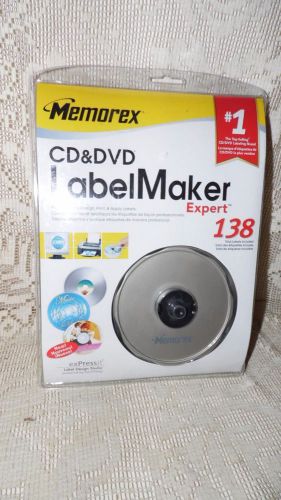 NEW MEMOREX CD AND DVD LABEL MAKER EXPERT 138 LABLES NEW SEALED!