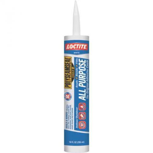 10oz Plyss All Purpose Caulk White HENKEL CONSUMER ADHESIVES Adhesive Caulk