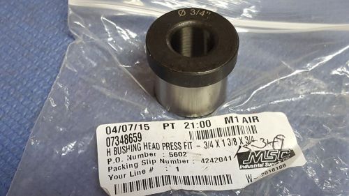 DRILL Bushing Type H, 3/4 X 1-3/8 X 3/4 Inch Inside Diameter, Head, Press Fit