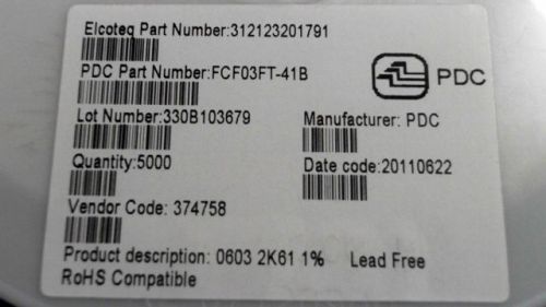 125000-PCS PDC FCF03FT-41B 03FT41 FCF03FT41B