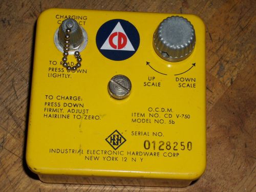 DOSIMETER CHARGER - MODEL CD V-750 5b  - U.S. CIVIL DEFENSE SUPER CONDITION