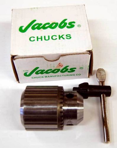 Jacobs Model 34-33 1/2&#034; x 33JT H/D Plain Bearing Keyed Drill Chuck- TIR .004&#034;