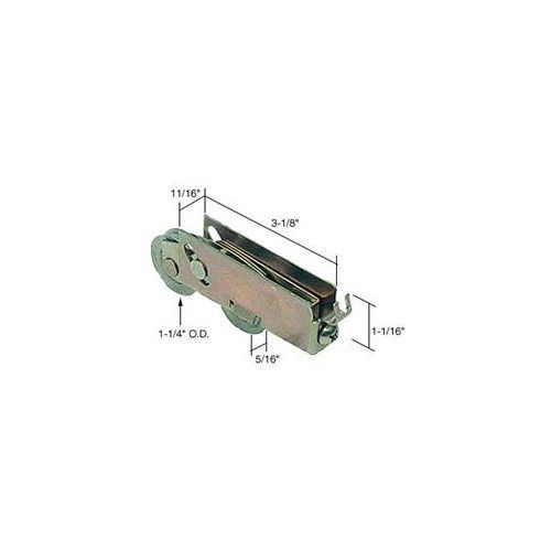 1-1/4&#034; Tandem Steel Sliding Glass Door Rollers with 11/16&#034; Wide Housing