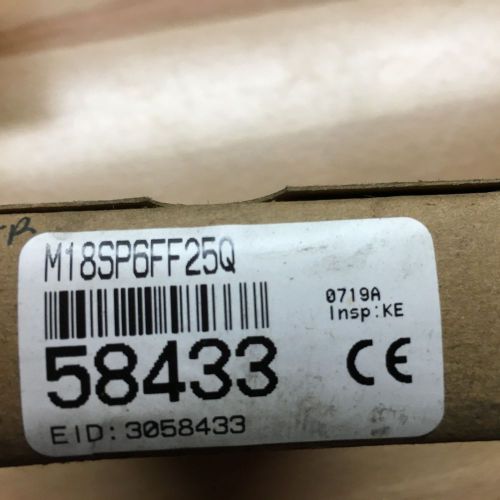 Banner Model: M18SP6FF25Q EZ-BEAM  NEW IN BOX