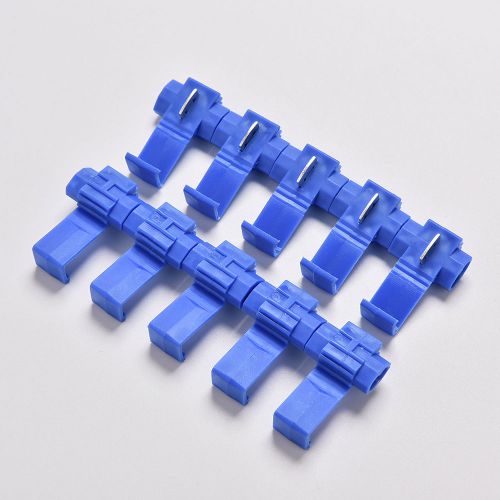 50x blue electrical cable connectors quick splice lock wire terminals crimp spus for sale