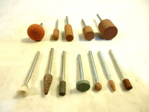 Mounted Grinding Stones, U.S.A., 1/8” Shank, 12 Piece Assortment, NEW.