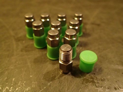 10pc Lot Cajon 316 Stainless Steel SS 1/16&#034; NPT Pipe Plug Hex Head End Cap