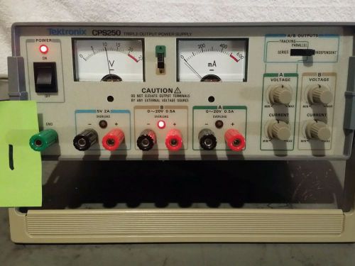 TEKTRONIX CPS250 TRIPLE POWER SUPPLY 5VDC, 0-20/0.5A VDC