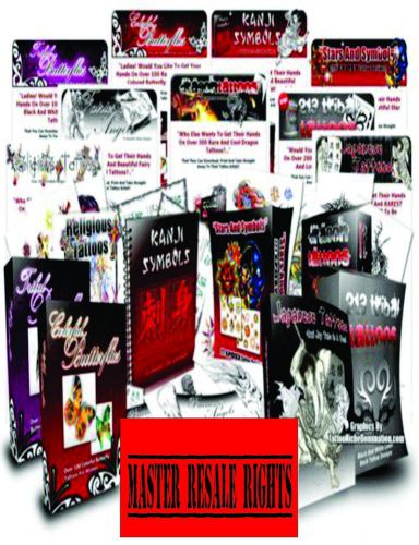 9 Tattoo eBooks + Turnkey Websites + 9 Bonus MRR Package PDF EBOOK ON CD