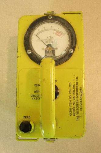 1960&#039;s OCDM #CDV-720 MODEL #3A VICTOREEN INSTRUMENT CO. RADIATION DETECTOR