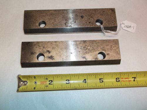 Vise Jaws, Set of Brown &amp; Sharpe ? Milling Vise Jaws, 6-1/4&#034; Long x 1-5/8&#034; High