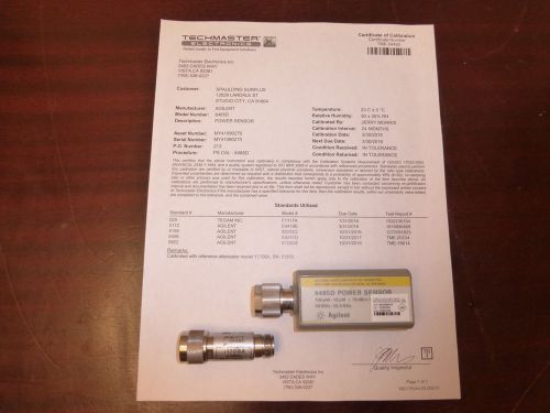 Agilent HP 8485D 50MHz - 26.5GHz RF Power Sensor (-70 to -20 dBm) - CALIBRATED!