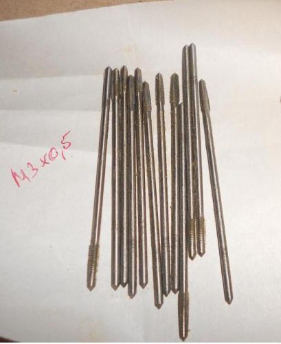 10pcs vintage soviet M3x0,5mm Long Tap Metric HSS Right hand Thread NEW