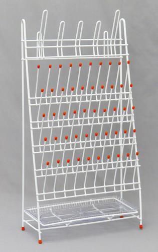 SEOH Drying Laboratory Rack Metal 55 Pegs and Drain Pan