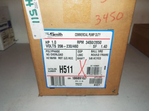 A.O. Smith H511 Century NEMA C Face Commercial Pump Motor BRAND NEW OEM..W4