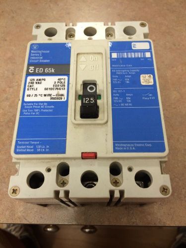 Westinghouse Series C Industrial Circuit Breaker 125 Amp