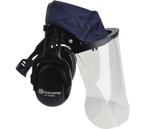 Husqvarna 505665348 Plexiglas Face Visor With Headband Hearing Protectors