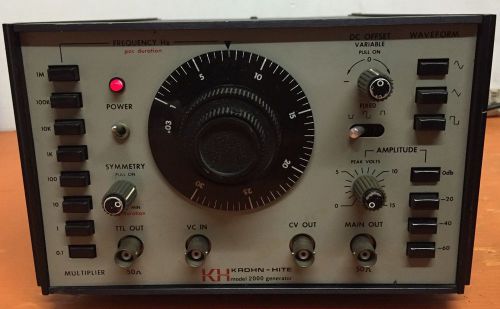 KH KROHN-HITE MODEL 2000 GENERATOR