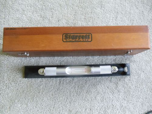 Starrett 12&#034; Precision 3 Vial Machinists Millwright Level Beautiful W/ Wood Box