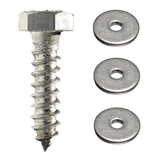 Fastener Pro 1/4 x 1-1/2-Inch Hex Head Lag Screw Kit, 18-8 (304) Stainless