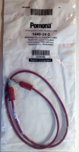 Pomona banana plug patch cord - 1440-24-2 for sale