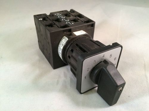 Eaton Moeller 8 Position Custom Cam Switch T3-4-9333  25 Amp / 600VAC 50-60Hz