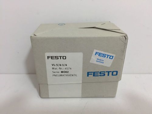 FACTORY SEALED! FESTO PNEUMATIC VALVE BLOCK VL-5/4-1/4 4574 VL5414