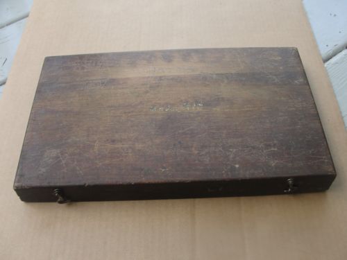 Vintage Starrett Micrometer Caliper Wood Box No 436, Box Only