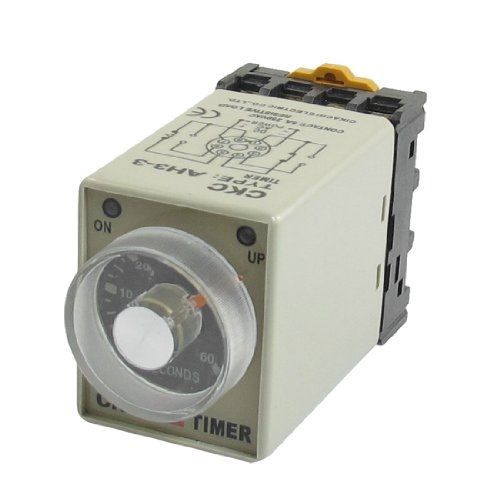 AH3-3 AC 24V 0-60s 60 Sec Timer Power ON Delay Time Relay 8 Pin w Socket