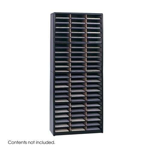 Safco Products Company Value Sorter Organizer (72 Compartments) Black