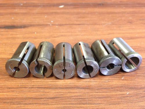 LOT OF HARDINGE 5/8 &#034; OD BUSHING 3/8 1/4 15/32 1/8 3/16 11/32