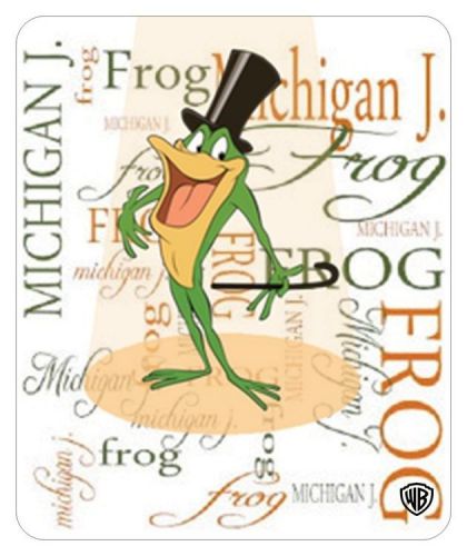 MICHIGAN J. FROG MOUSE PAD. NAME LOGO. LOONEY TUNES CARTOONS.....FREE SHIPPING