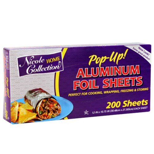 Aluminum Foil 12 x 10-3/4 pre-cut - 200 Count 200 Count