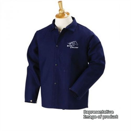 Revco Black Stallion FN9-30C 30&#034; 9oz. Navy FR Cotton Welding Jacket, X-Large